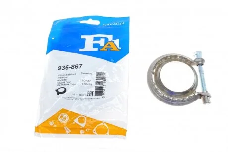 Хомут глушника Citroen C4/C5/Peugeot 307/308/407 2.0 HDi 04- FA1 UA63 Fischer Automotive One (FA1) 936-867