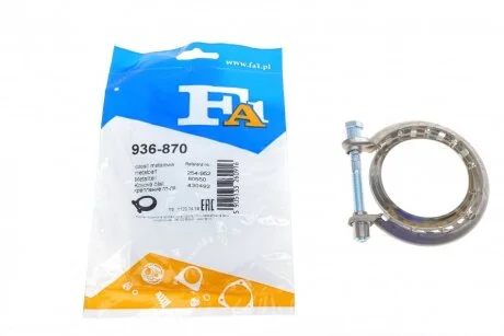 Хомут глушника Fischer Automotive One (FA1) 936-870