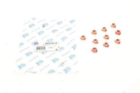 Гайка (M7x1.0) з буртиком самоконтрольна (к-кт 10шт)) (SW11) FA1 (opt-om) Fischer Automotive One (FA1) 988-0702.10