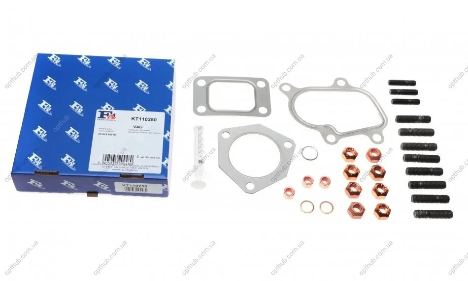 Комплект прокладок турбини VW LT 2.8TDI (92kw) FA1 (opt-om) Fischer Automotive One (FA1) KT110250 (фото 1)