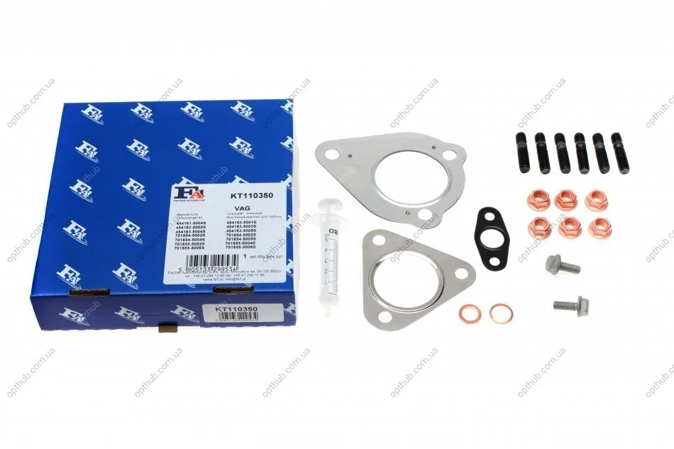 Комплект прокладок турбіни VW Passat 1.9 TDI 96-97 FA1 UA63 Fischer Automotive One (FA1) KT110350 (фото 1)