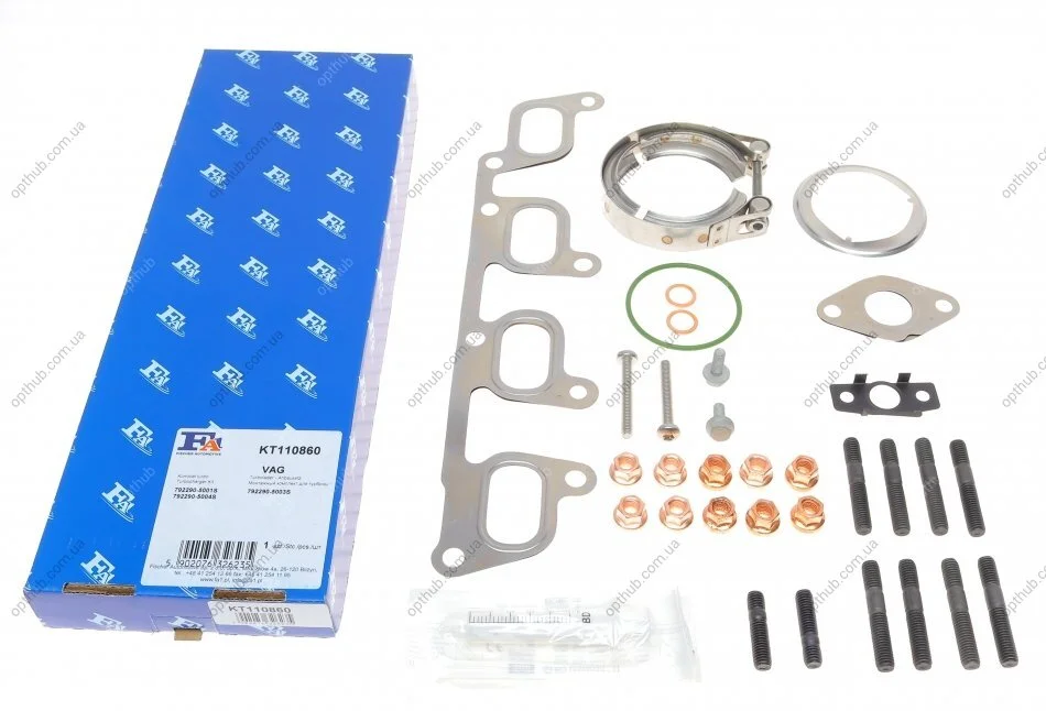 Комплект прокладок турбіни VW T5/T6 2.0 TDI 09- FA1 (opt-om) Fischer Automotive One (FA1) KT110860 (фото 1)