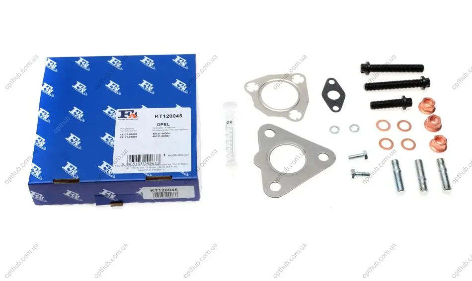 Комплект прокладок з різних матеріалів TURBO SET OPEL ASTRA H 1.7 CDTI 59 KW 03/2004 - 10/2010 -ua Fischer Automotive One (FA1) KT120045 (фото 1)