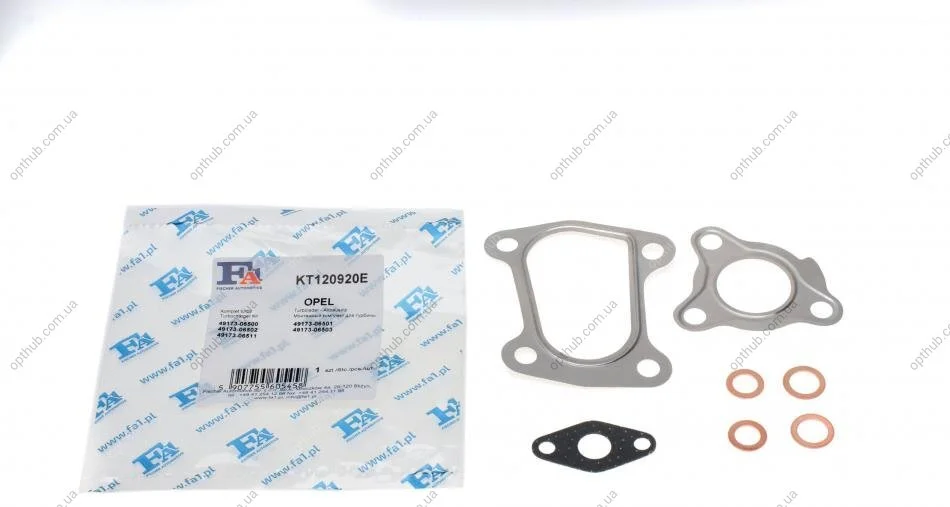 Комплект прокладок турбіни Opel Combo 1.7 DTI 01- FA1 (opt-om) Fischer Automotive One (FA1) KT120920E (фото 1)