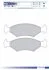 Колодки тормозные дисковые передние FORD ESCORT/ORION 80-90,FIESTA 89-95,SIERRA 82-93,COURRIER 91-96 FOMAR FO 430981 (фото 1)