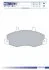 Колодки тормозные дисковые передние FORD TRANSIT 80, 100L, 100S, 115, 120S, 130 06.91-08.94, TRANSIT 2. FOMAR FO 483781 (фото 1)