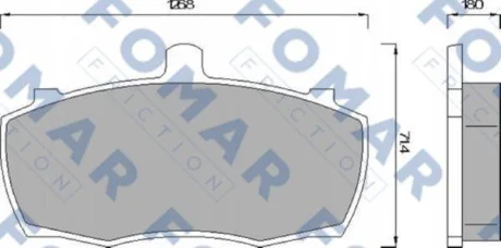 Колодки гальмівні дискові ПЕРЕДН TRANSIT -86 -ua FOMAR FO 499081