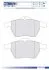 Колодки гальмівні дискові ПЕРЕДН OPEL CALIBRA 2.0I 16V 4WD TURBO, 2.5 V6 95-,VECTRA B 2.0I 16V,2.5I -ua FOMAR FO 628781 (фото 1)
