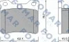 Колодки гальмівні дискові ЗАДН PEUGEOT 406/607 01.1996- -ua FOMAR FO 638681 (фото 1)