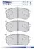 Колодки тормозные дисковые задние HYUNDAI I10 1.1CRDI 12V 08.03-/ KIA PICANTO 1.0I 12V 09.11- FOMAR FO 927681 (фото 1)