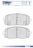 Колодки гальмівні дискові ПЕРЕДН HYUNDAI I10 1.1-1.2 08-, KIA PICANTO 1.0-1.1 04- -ua FOMAR FO 932281 (фото 1)