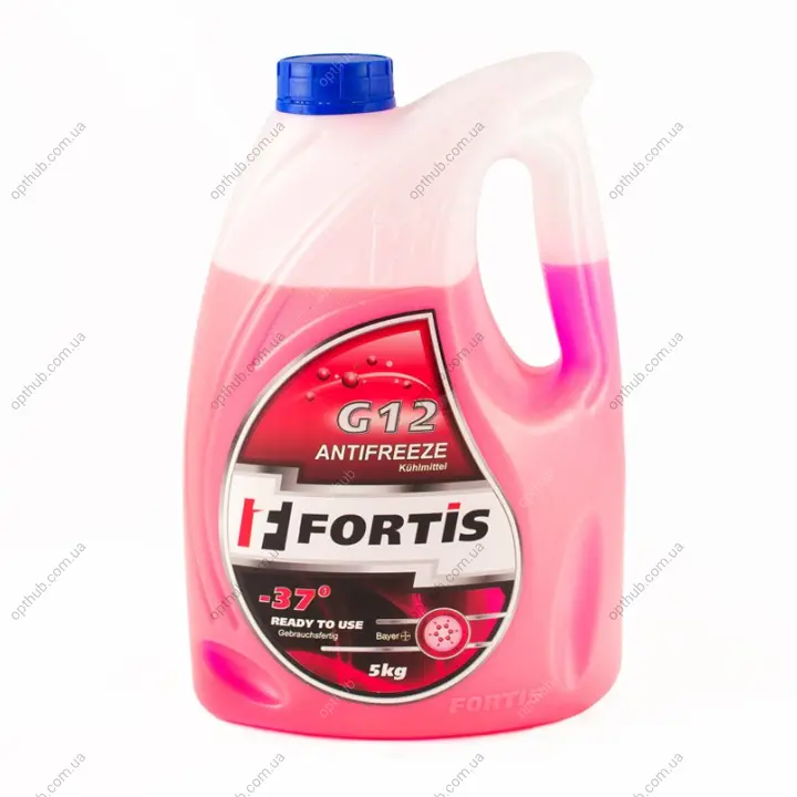 Антифриз готовий до використання Fortis G12 Red -37° (червоний) 5кг Fortis 0028956 (фото 1)