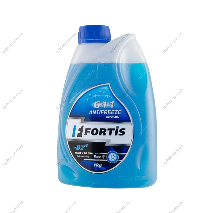Антифриз готовий до використання Fortis G11 Blue -37° (синій) 1кг x 15 Fortis 0038961 (фото 1)