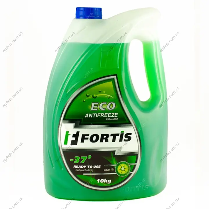Антифриз готовий до використання Fortis ECO Green -37° (зелений) 10кг Fortis 0087810 (фото 1)