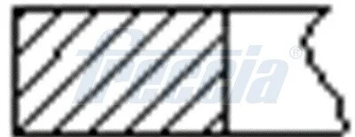 Кільця поршневі (1CYL) BMW 84.0 (1.2/1.5/2) M54B30 -ua FRECCIA FR10-074800