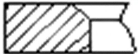 Кільця поршневі (1CYL) MB 88.5 (2.5/2/3) OM611/OM612/OM613 FRECCIA FR10-127450