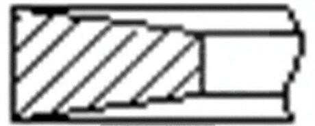 Кільця поршневі (1CYL) FIAT 93.6 (3/2/3) 2.5TD 8140.21/27/47/8144.81/S8U -ua FRECCIA FR10-200160