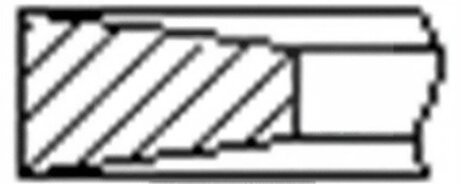 Кільця поршневі (1CYL) FIAT/IVECO 88.00 (2.5/2/2.5) F1AE0481C -ua FRECCIA FR10-200800