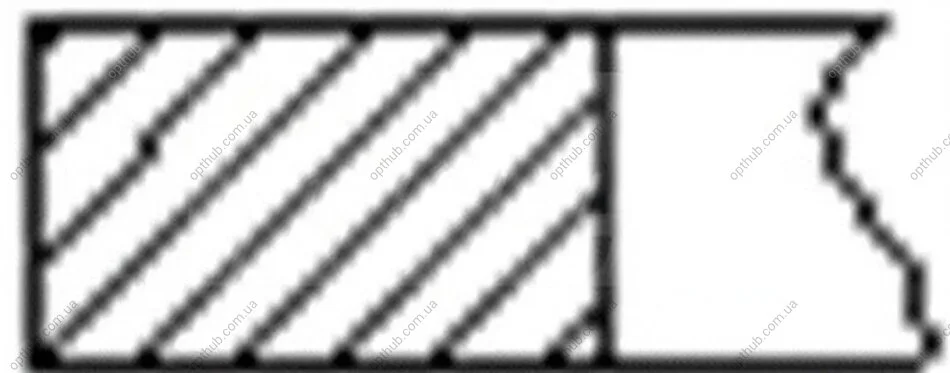 Кільця поршневі (1CYL) FIAT/ALFA/LANCIA/OPEL/PSA 69.6 (1.5/1.5/2) 1.3JTD/CDTI EURO 5 199A3/199B1/1 FRECCIA FR10-201900 (фото 1)