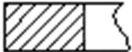 Кільця поршневі (1CYL) FIAT/ALFA/LANCIA/OPEL/PSA 69.6 (1.5/1.5/2) 1.3JTD/CDTI EURO 5 199A3/199B1/1 FRECCIA FR10-201900