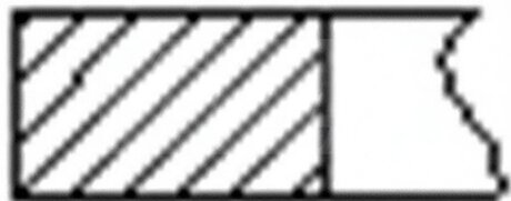 Кільця поршневі (1CYL) FIAT 86.4 (1.5/2/3.94) 128A1/128AC/128AR/128AS/138A4 -ua FRECCIA FR10-204500