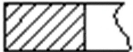 Кільця поршневі (1CYL) FIAT 79.5 (2/1.75/2) 1.6 D MULTIJET 198A2/955A3 -ua FRECCIA FR10-208200