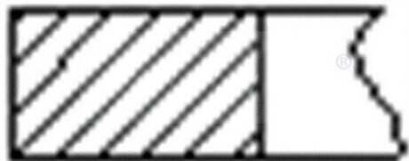 Кільця поршневі FRECCIA FR10-208700