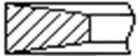 Кільця поршневі (1CYL) IVECO 94.4 (3/2/3) DAILY 8140.23 -ua FRECCIA FR10-209000