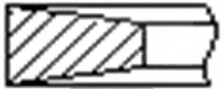 Кільця поршневі (1CYL) IVECO 94.4 (2.5/2/2.5) 8140.23/8140.43 -ua FRECCIA FR10-209100