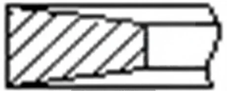 Кільця поршневі (1CYL) IVECO 94.4 (2.5/2/2.5) 8140.23/8140.43 -ua FRECCIA FR10-209100