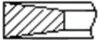 Кільця поршневі (1CYL) IVECO 94.4 (3/2/2.5) 2.8TD 8140.23/8140.63 -ua FRECCIA FR10-209200 (фото 1)