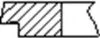 Кільця поршневі (1CYL) IVECO 94.4 (3/2/2.5) 2.8TD 8140.23/8140.63 -ua FRECCIA FR10-209200 (фото 2)
