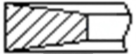 Кільця поршневі (1CYL) IVECO 94.4 (3/2/2.5) 2.8TD 8140.23/8140.63 -ua FRECCIA FR10-209200