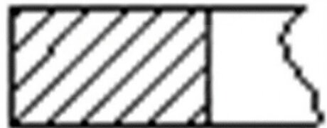 Кільця поршневі (1CYL) FIAT 72.0 (1/1.2/2) 169A3.000/192B2.000/199A6.000/323B6.600/843A1.000 -ua FRECCIA FR10-209500