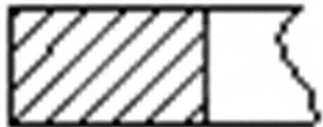 Кільця поршневі (1CYL) FORD 79.0 (1.2/1.5/2) 1.6 ZETEC FYDA/FYDB -ua FRECCIA FR10-214900