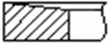 Кільця поршневі (1CYL) FORD 93.67 (2.5/2/4) TRANSIT 2.5D -ua FRECCIA FR10-216100