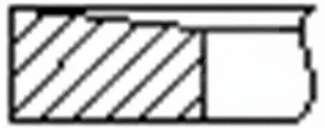 Кільця поршневі (1CYL) FORD 93.67 (2.5/2/4) TRANSIT 2.5D -ua FRECCIA FR10-216100