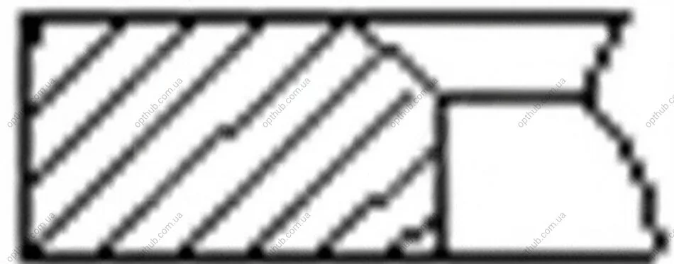 Кільця поршневі (1CYL) PSA/FORD 86.0 (2/2/2) P22DTE/ABFA/D5BA/D6BA/F3FA/FIFA/FIFA/HJBB/HJBC/N7BA/Q -ua FRECCIA FR10-216600 (фото 1)