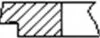 Кільця поршневі (1CYL) FORD 82.5 (1.75/2/2) 1.8 TDCI BHPA/FFBA/FFWA/HCPA/HCPB/KHBA/P7PA/P7PB/P9PA/ -ua FRECCIA FR10-217400 (фото 2)