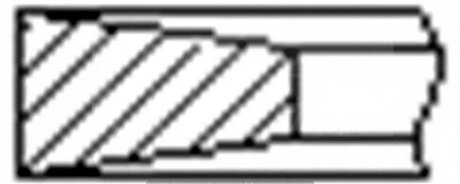 Кільця поршневі (1CYL) HYUNDAI 83.0 (1.95/2/3) D3EA/D4EA -ua FRECCIA FR10-249500