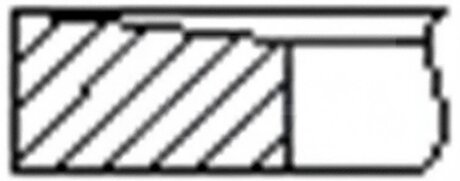 Кільця поршневі (1CYL) OPEL 79.0 (2/2/3) A17DT/A17DTI/A17DTJ/A17DTL/A17DTR/Z17DT/Z17DT/Z17DTJ/Z17D -ua FRECCIA FR10-350700