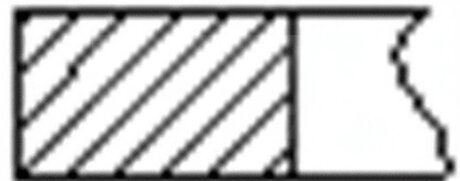 Кільця поршневі (1CYL) OPEL 77.6 (1.2/1.5/2) Z14XE -ua FRECCIA FR10-355700