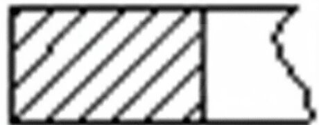 Кільця поршневі (1CYL) PSA 83.0 (2/2/3) XUD9 82- -ua FRECCIA FR10-372300