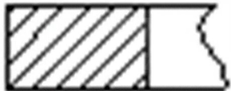 Кільця поршневі (1CYL) PSA 83.5 (2/2/3) XUD9 82- -ua FRECCIA FR10-372350