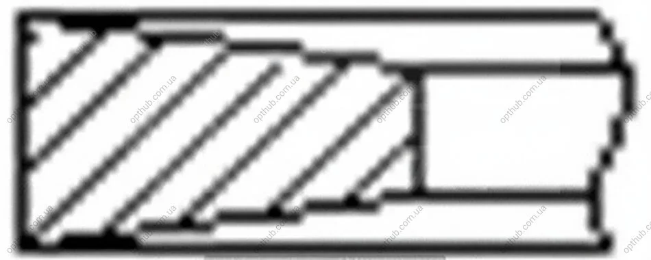 Кольца поршневые (1CYL) PSA/FORD 75.0 (3/1.95/2) 9HX(DV6ATED4)/9HY/9HZ(DV6TED4)/HHDA FRECCIA FR10-376300 (фото 1)