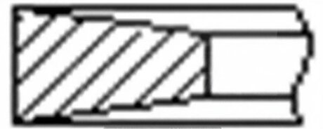 Кільця поршневі (1CYL) PSA 85.0 (3.5/2/3) 2.0HDI DW10BTED4/DW10UTED4(RHK) FRECCIA FR10-376600