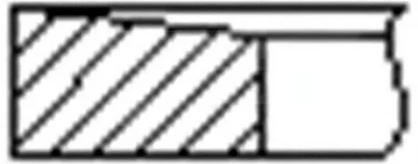 Кільця поршневі (1CYL) RENAULT/MB 80.0 (2.5/2/2) R9M/OM622.951 -ua FRECCIA FR10-382300