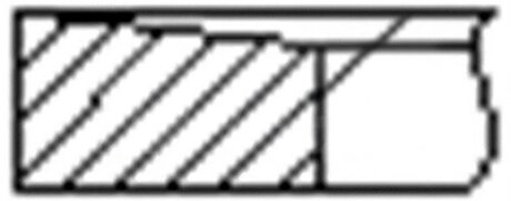 Кільця поршневі (1CYL) RENAULT 89.0 (3/1.75/2.5) G9U 2000-> -ua FRECCIA FR10-385000