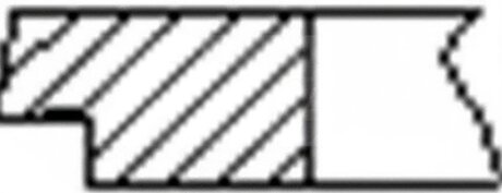 Кільця поршневі (1CYL) RENAULT 82.70 (1.2/1.5/2) F4P FRECCIA FR10-385200