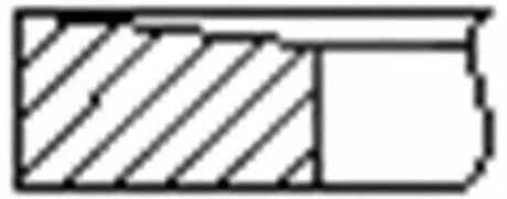 Кільця поршневі (1CYL) RENAULT 84.0 (2.5/2/2) TRAFIC II M9R -ua FRECCIA FR10-385700